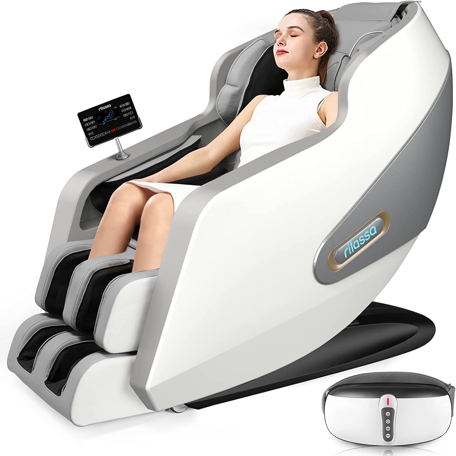 FUKILA Massage Chair,2023 4D Massage Chairs,AI Voice Control Zero Gravity Chairs Full Body Shiatsu Scan and Recliner Chair SL Track with Yoga Stretch