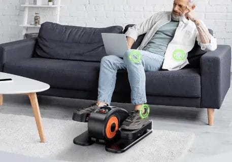 GUGTTR Compact Elliptical Machine - Ellipse Leg Exerciser for Seniors