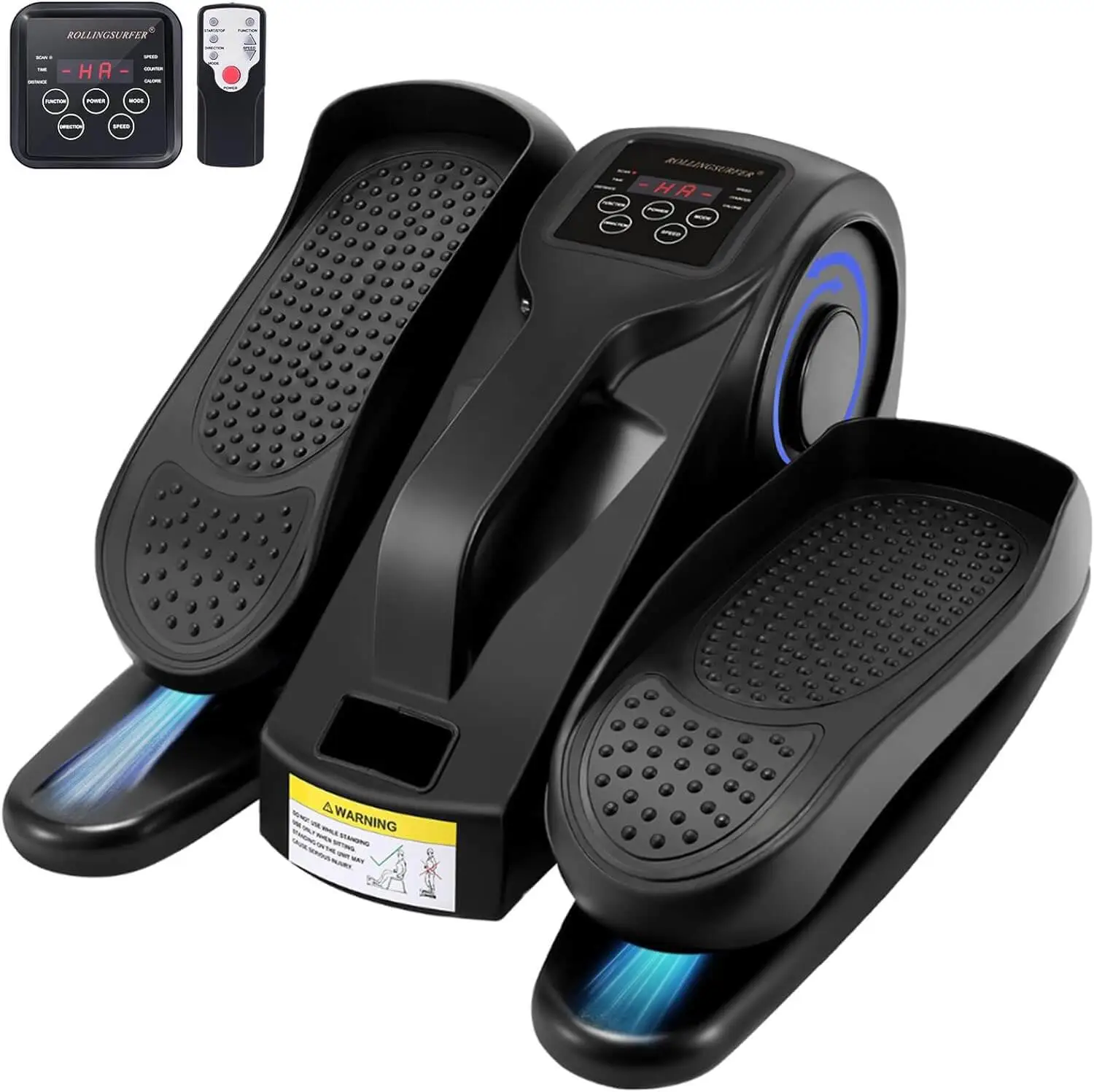 Compact Portable Rollingsurfer Elliptical Stepper for Teens, Seniors and Adults