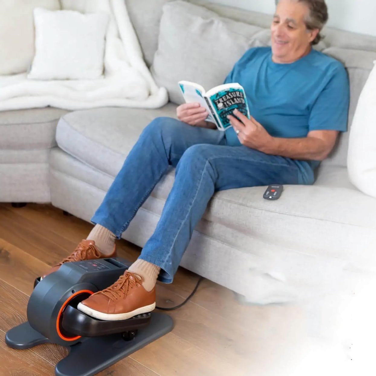 SITFIT, Sit Down and Cycle Compact Elliptical - Foot Pedal Exerciser for Seniors
