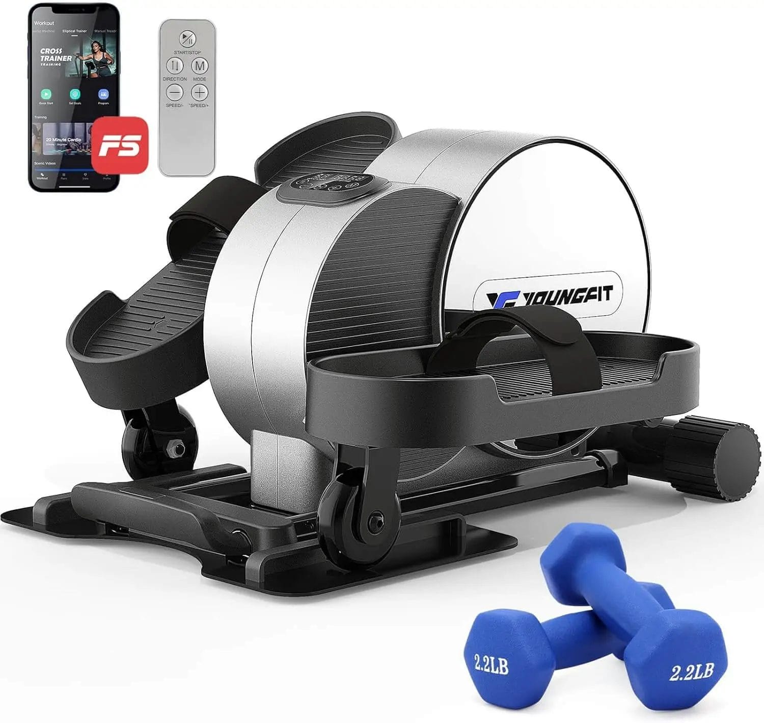 YOUNGFIT Under Desk Elliptical