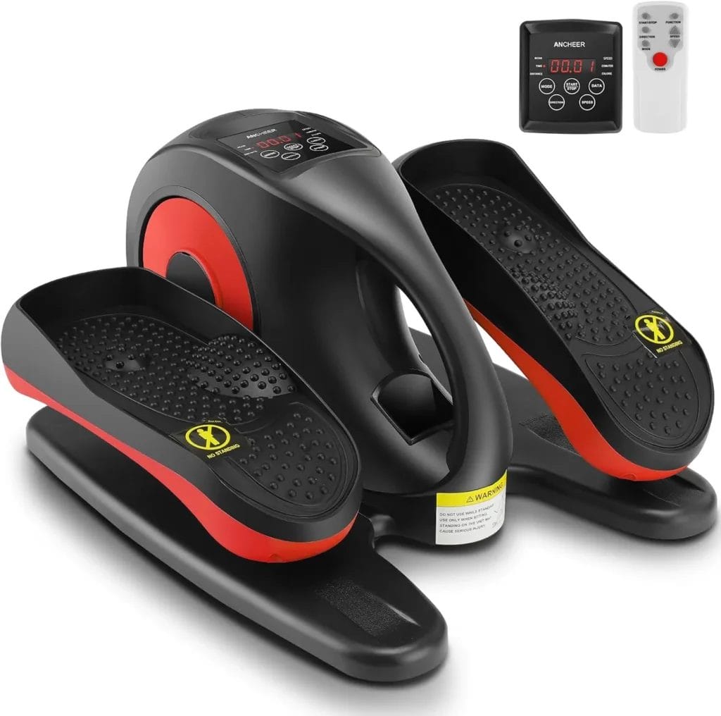 ANCHEER Under Desk Elliptical Machine, Electric Seated Pedal Exerciser