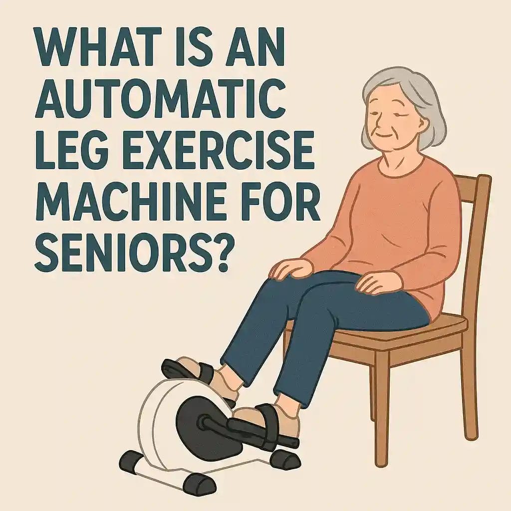 What is an Automatic Leg Exercise Machine for Seniors?

An automatic leg exercise machine for elderly individuals is a seated, motorised device designed to move your legs for you.

This is ideal for seniors who are sedentary or have difficulty walking.

These machines are sometimes referred to as passive leg exercisers or motorised pedal machines.

Whether you’re recovering from surgery or just want to stay mobile, these devices allow you to get some gentle movement while sitting in your favourite chair.