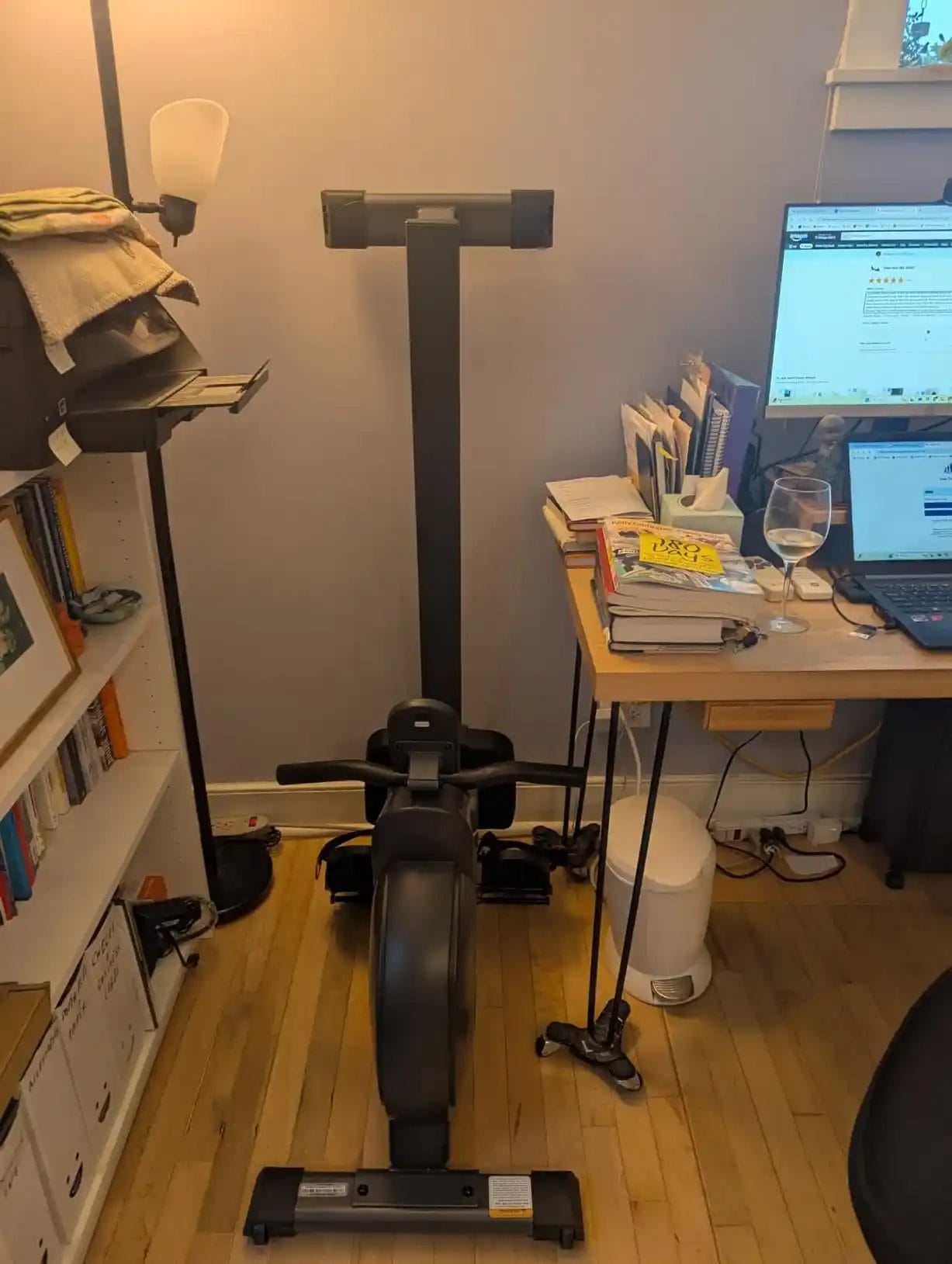 Sunny Health & Fitness Flip & Foldable Rowing Machine Consumer Reports from Amazon